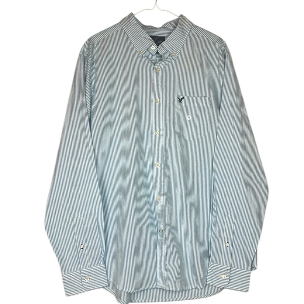 American Eagle XL plaid button down classic fit NWT